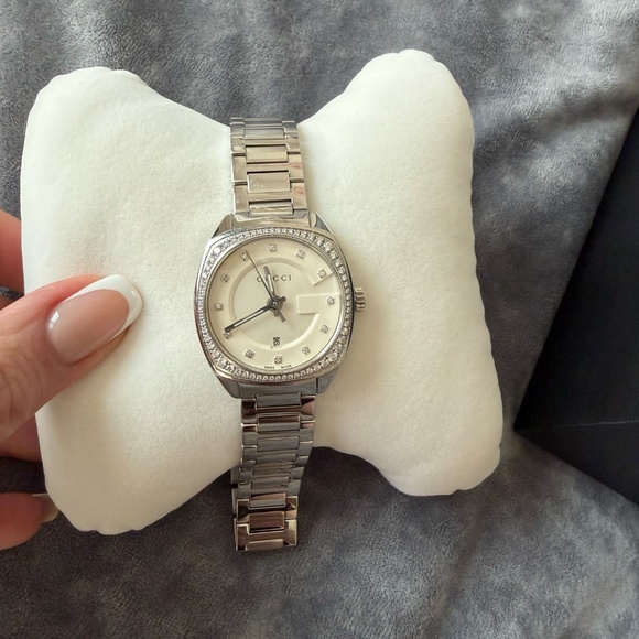 Gucci G-Series Diamond Watch – Stainless Steel – With Box – Luxury main image 7